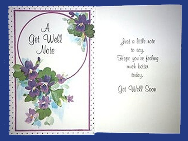 A Get Well Note - Click Image to Close